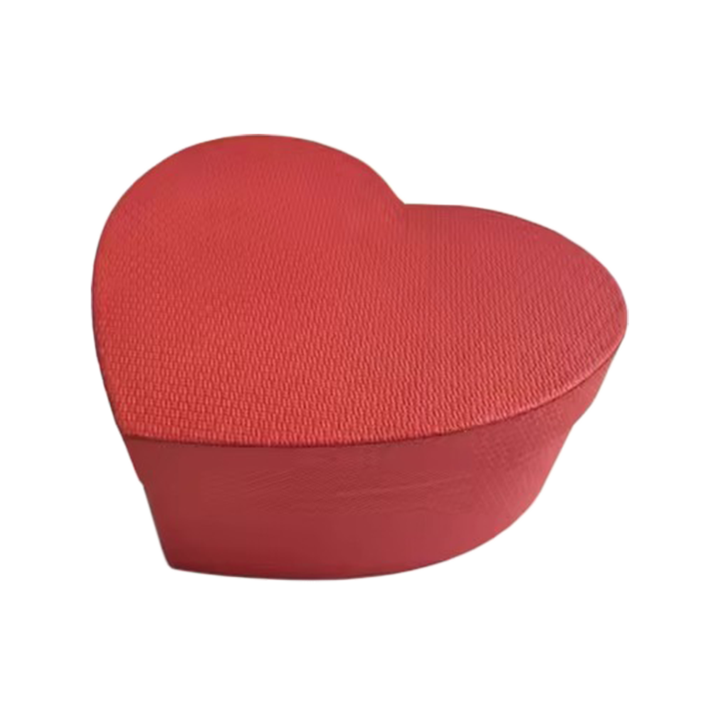 High-Grade Satin Cloth Heart-Shaped Gift Box Set Rigid Boxes with Glossy & Matt Lamination Embossing Made of Paperboard