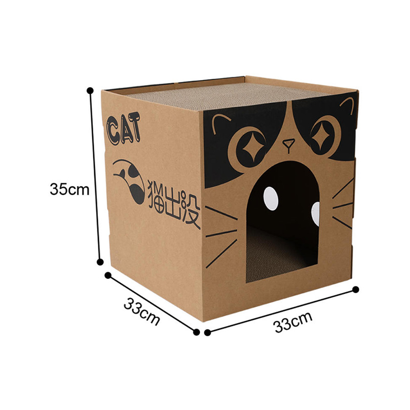 Meow Cube Cat Scratcher House