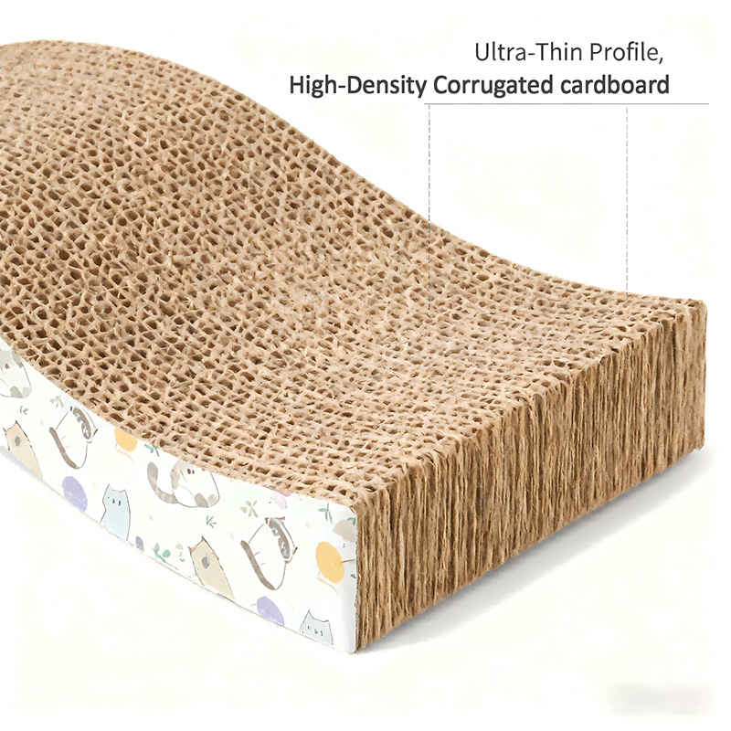 S-Shaped Corrugated Cardboard Cat Scratcher