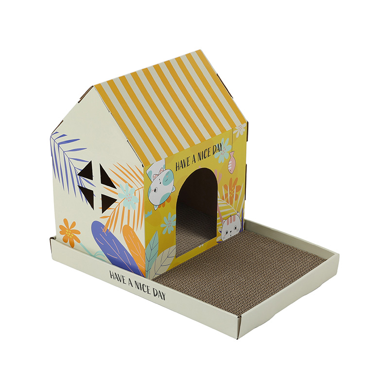 Sunny Purr-fect Cat Cottage with Scratching Tray Sunny Purr-fect Cat Cottage with Scratching Tray