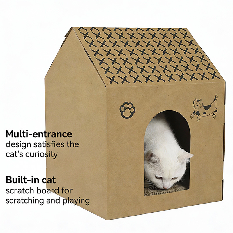 Meow Haven Cardboard Cat House