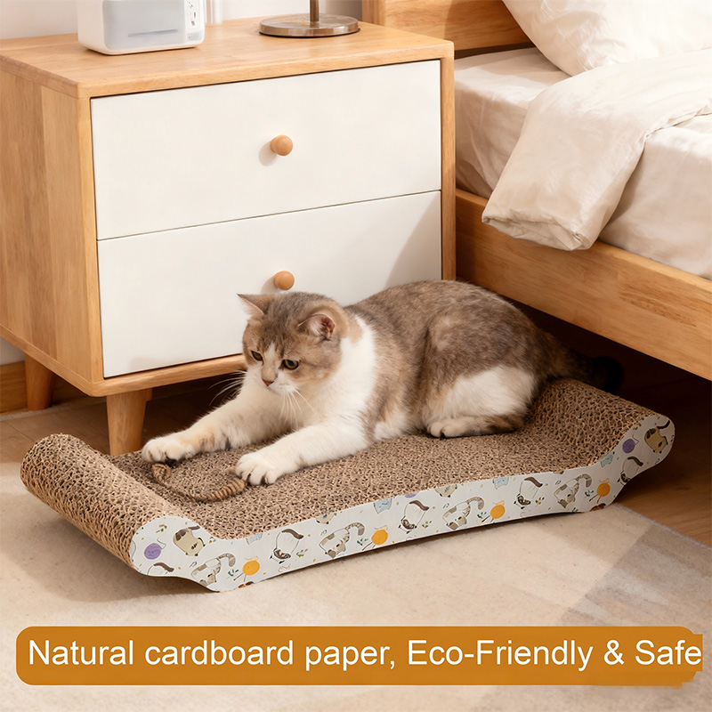 Sofa Bed Type Corrugated Cardboard Cat Scratcher Sofa Bed Type Corrugated Cardboard Cat Scratcher