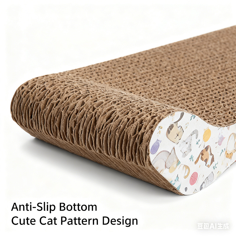 Lounge Chair Type Corrugated Cardboard Cat Scratcher 