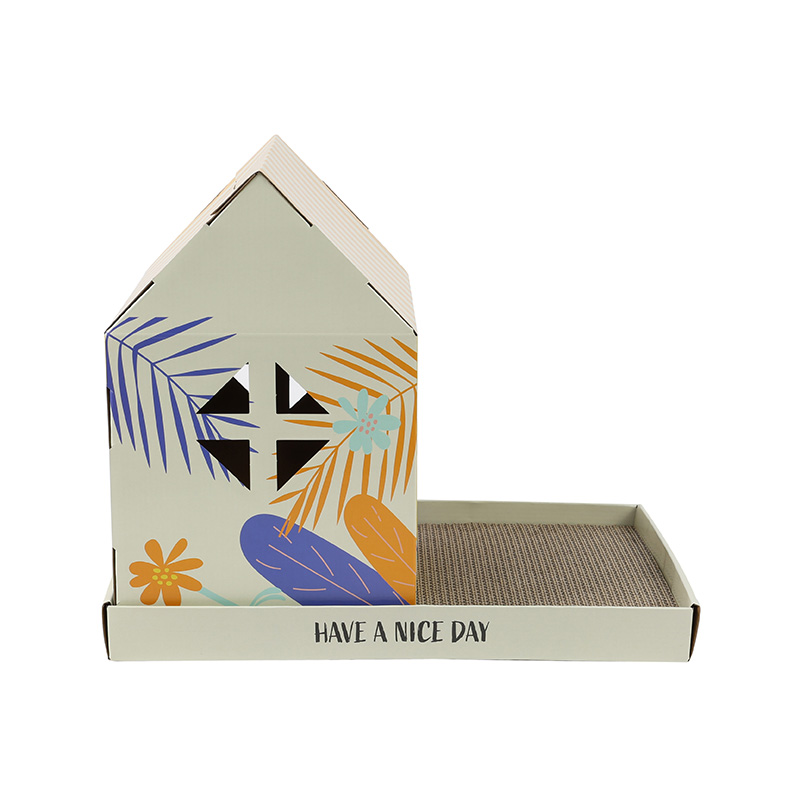 Sunny Purr-fect Cat Cottage with Scratching Tray Sunny Purr-fect Cat Cottage with Scratching Tray