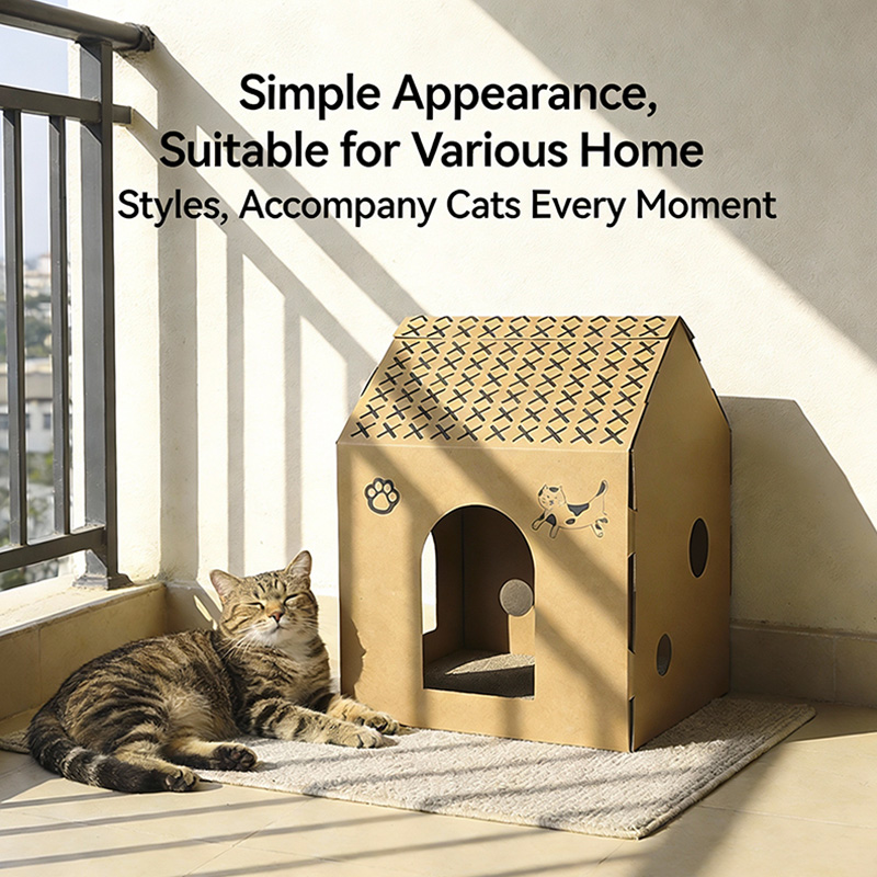 Meow Haven Cardboard Cat House