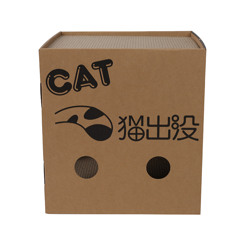 Meow Cube Cat Scratcher House