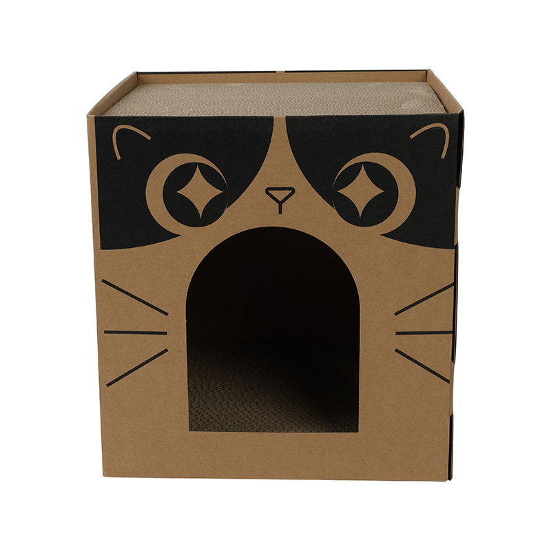 Meow Cube Cat Scratcher House
