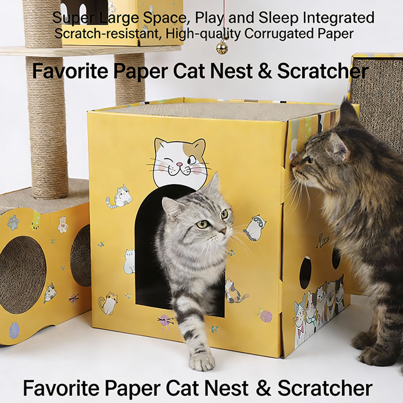 Purr-fect Cube Cat Hideaway