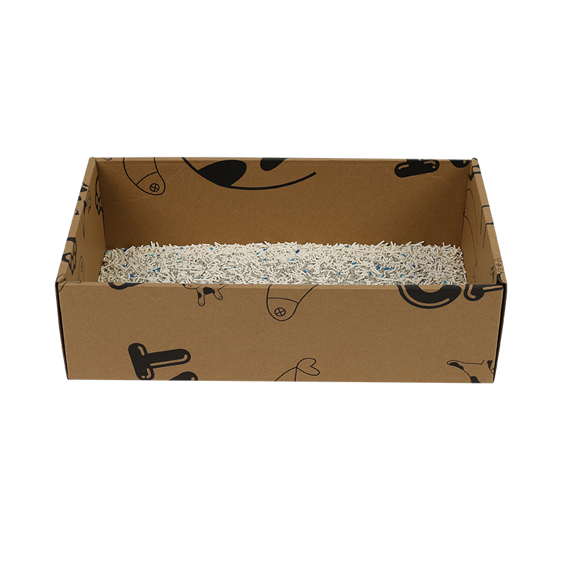 Extra Large 3-in-1 Disposable Cardboard Cat Litter Box
