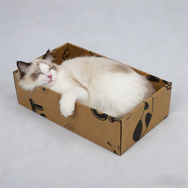 Extra Large 3-in-1 Disposable Cardboard Cat Litter Box