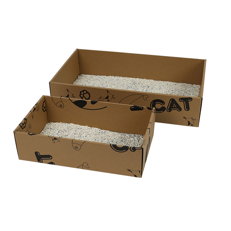 Extra Large 3-in-1 Disposable Cardboard Cat Litter Box