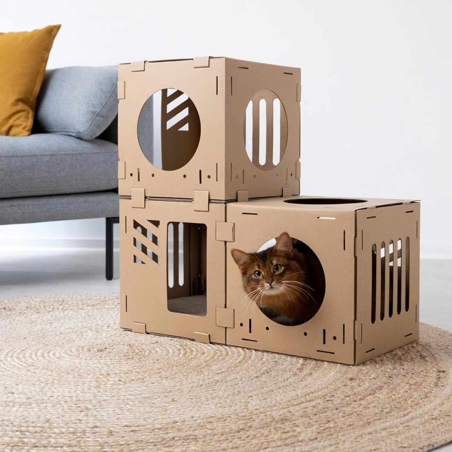 Modular Stackable Cat Cubes