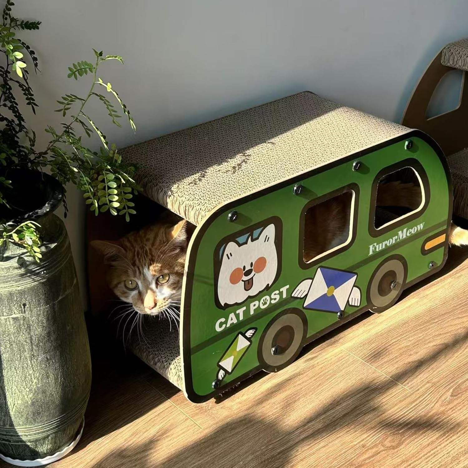 Cat Post Bus Cat Scratcher House