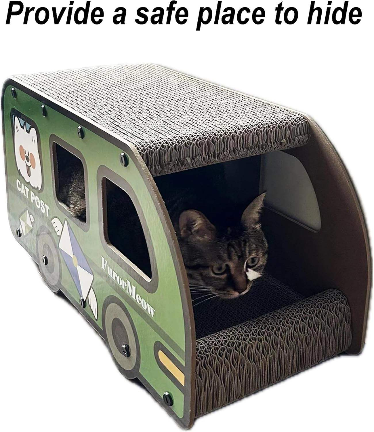 Cat Post Bus Cat Scratcher House