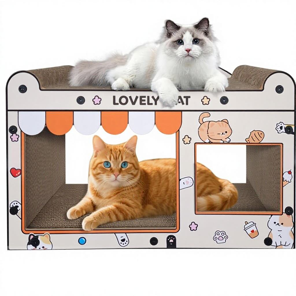Double Room Cat Villa Scratcher