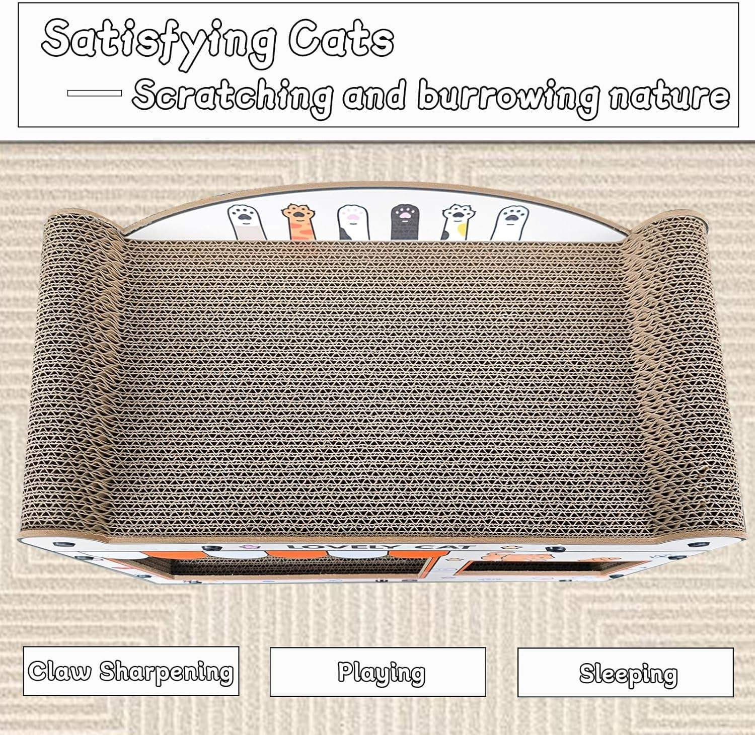 Double Room Cat Villa Scratcher