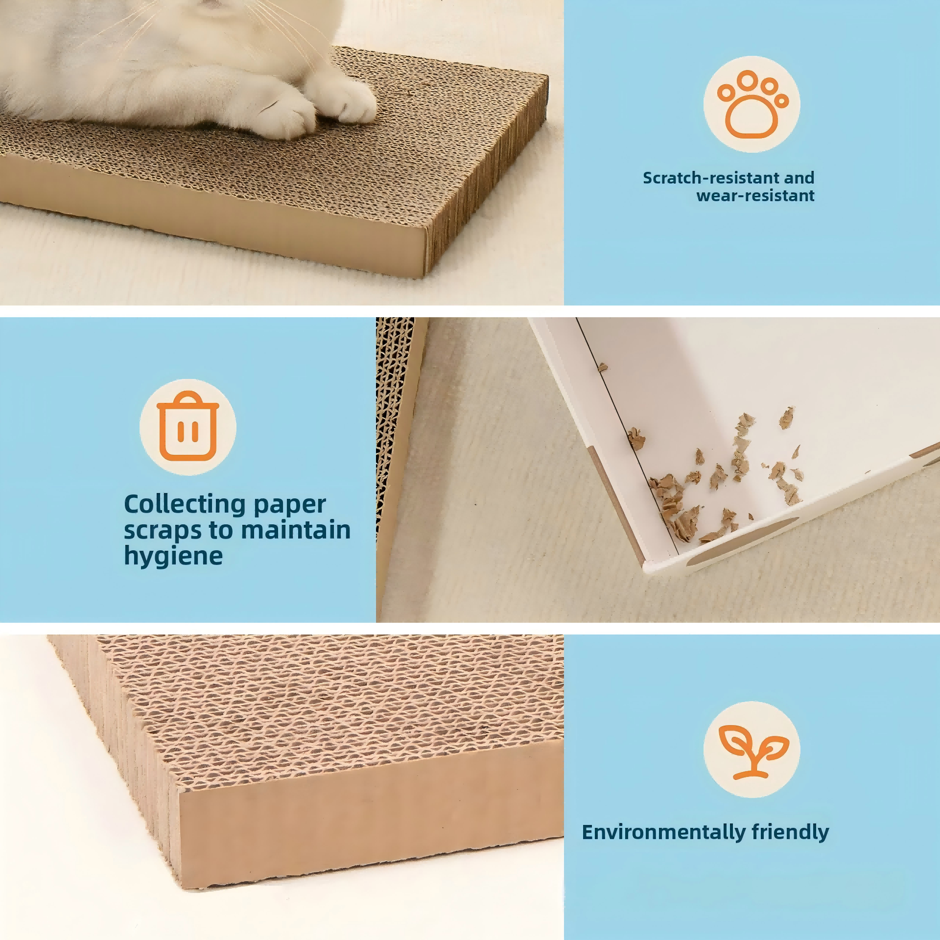 Refillable Sloped Cat Scratcher Lounge