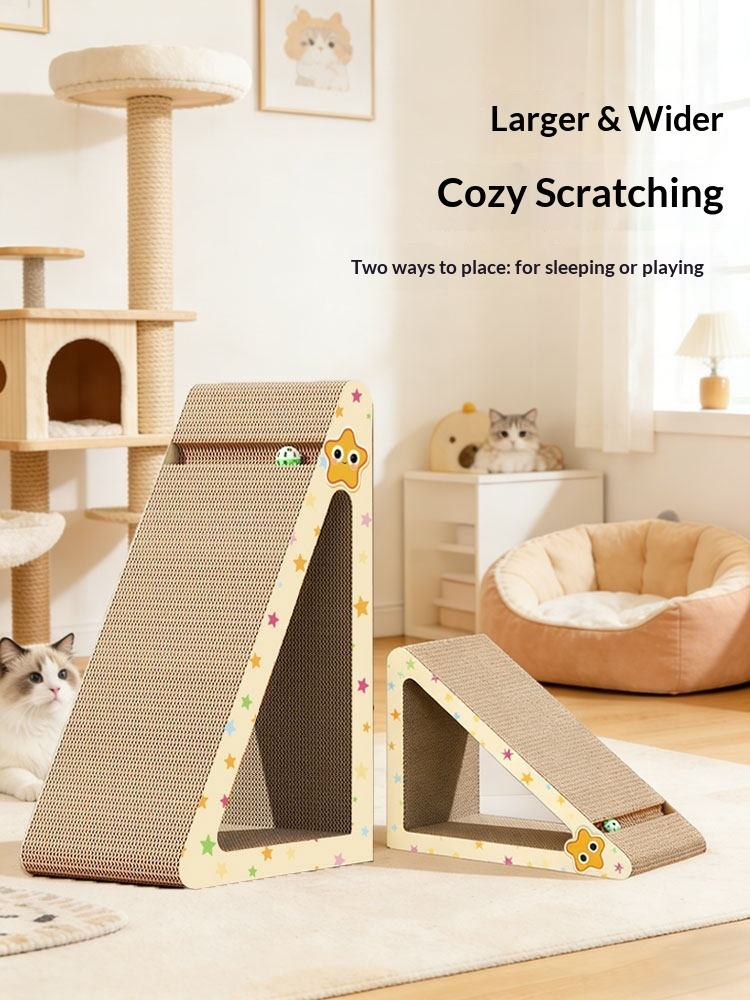 Star Cat Vertical Triangle Cat Scratcher